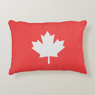 Coussins Décoratifs Modèle Knit Maple Leaf Tricot Motif