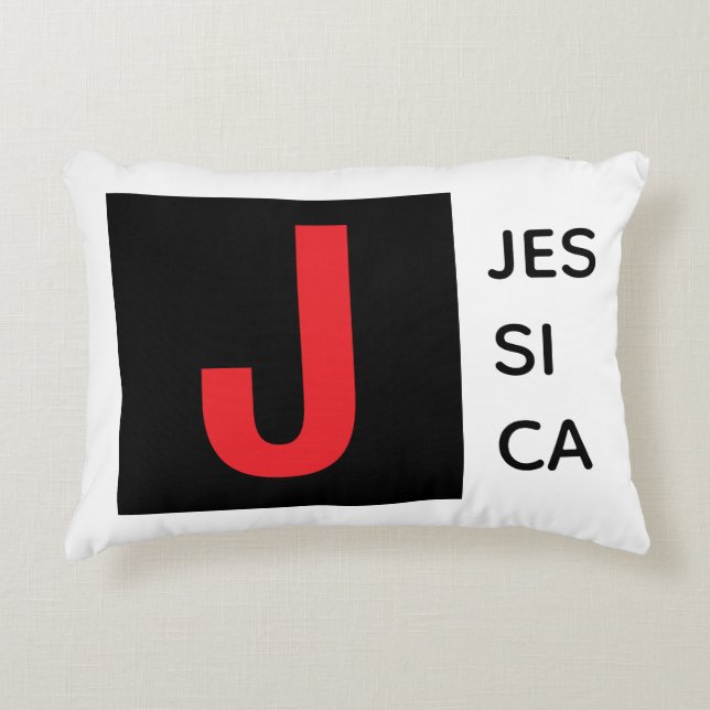 Coussins Décoratifs Modern Elegant Plain Professional Name Monogram (Devant)