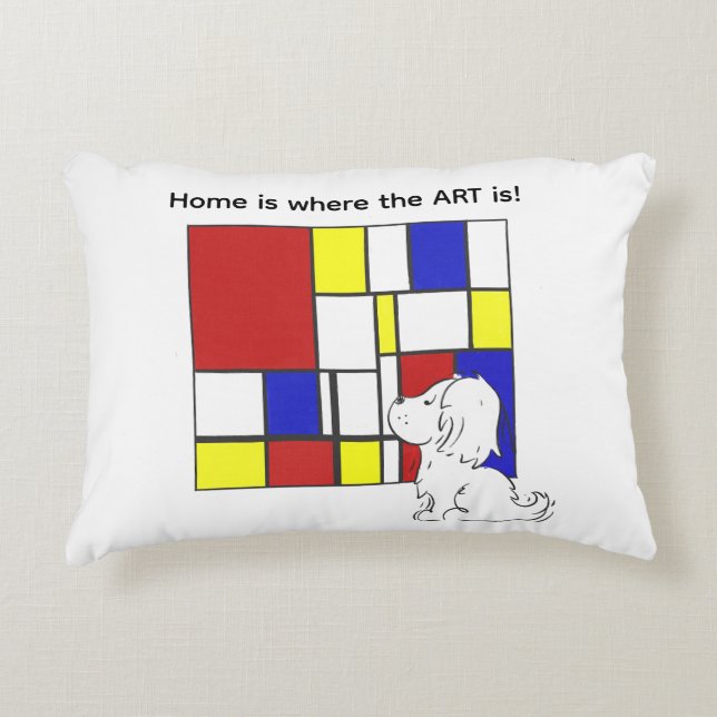 Coussins Décoratifs Mondrian Inspired Chamomile (Devant)
