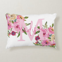 Monogramme | Personnalisez | Aquarelle | Floral