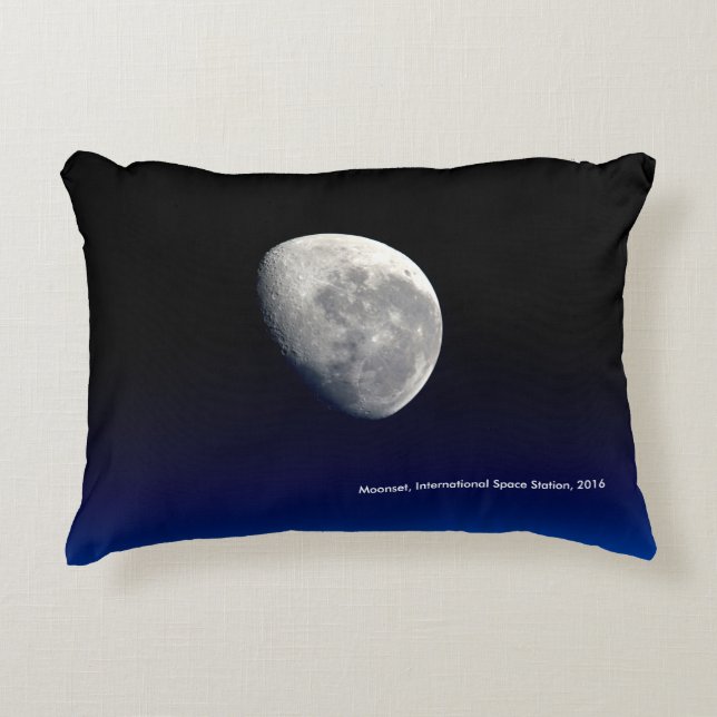 Coussins Décoratifs Moonset, Station spatiale internationale, 2016 (Devant)