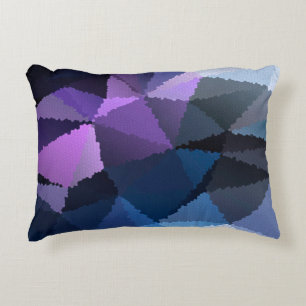 Coussins Décoratifs Mosaïque en bleu et rose