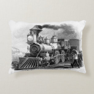 Coussins Décoratifs Moteur Locomotive à vapeur classique pour ventilat