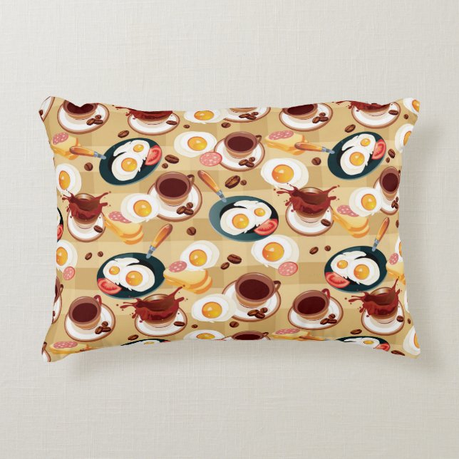 Coussins Décoratifs Motif 3 de petit déjeuner (Devant)