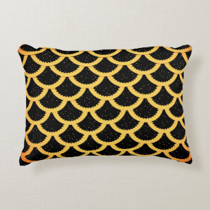Coussins Décoratifs Motif à écailles de poisson d'or