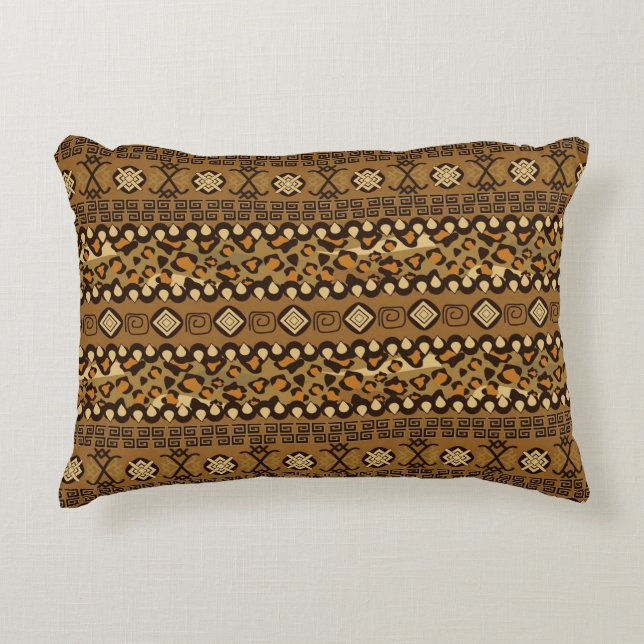 Coussins Décoratifs Motif africain de peau de guépard (Devant)
