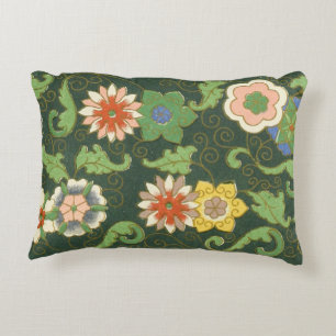 Coussins Décoratifs Motif antique cloisonné chinois : Vert Jade