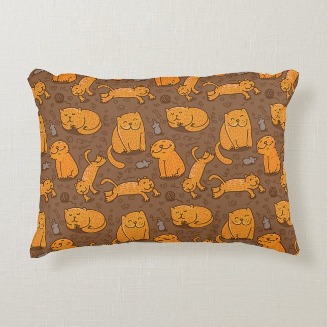 Coussins Décoratifs Motif avec des chats (Devant)