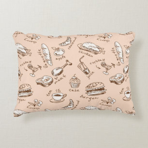 Coussins Décoratifs Motif avec la nourriture