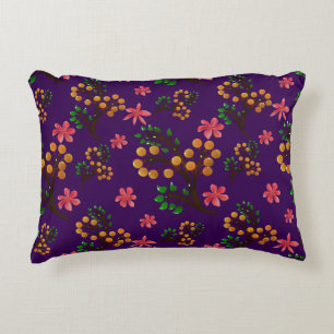 Coussins Décoratifs Motif botanique sans couture avec branche de fruit