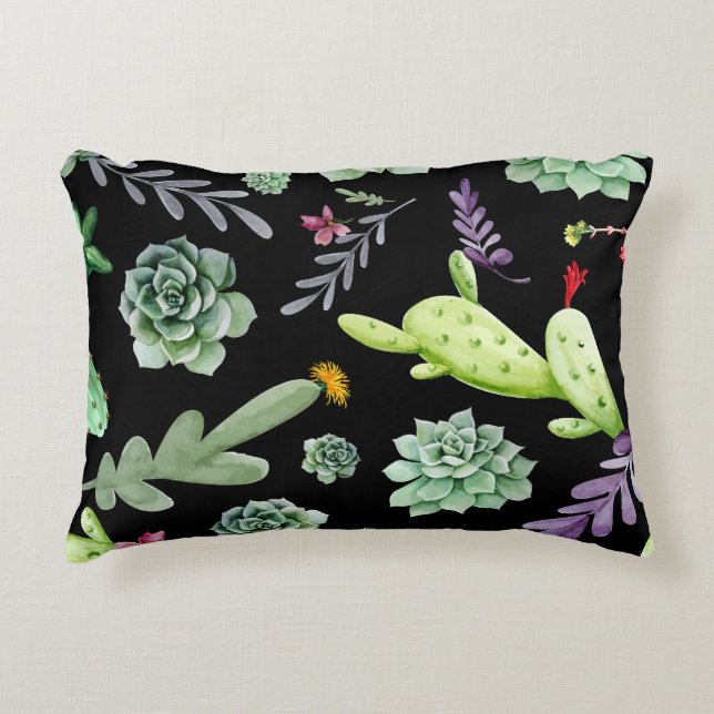 Coussins Décoratifs Motif Cactus 2 (Devant)