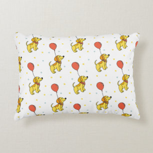 Coussins Décoratifs Motif Chiens Joyeux avec Ballons