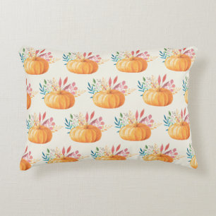 Coussins Décoratifs Motif Citrouille d'aquarelle orange