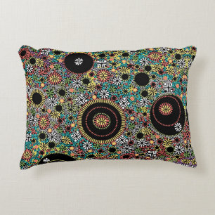 Coussins Décoratifs Motif coloré rétro hippie des années 60