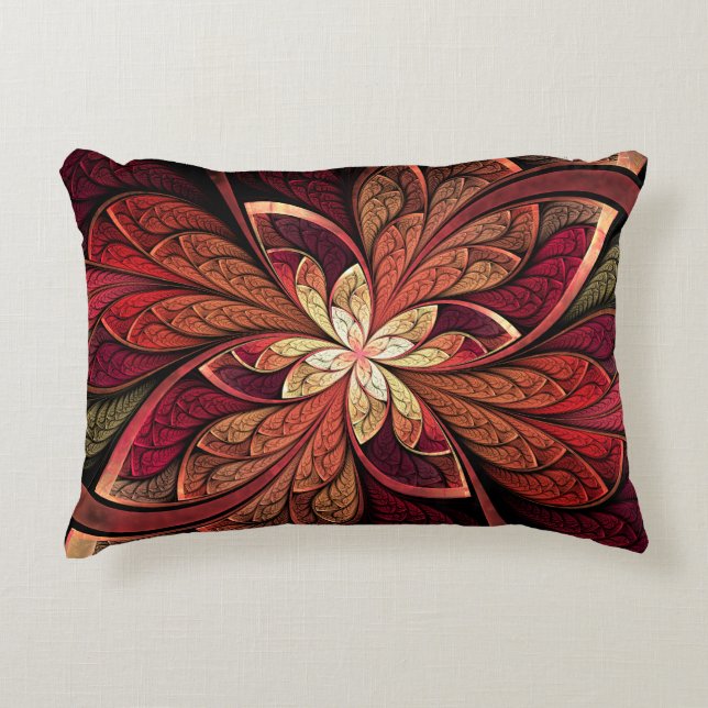 Coussins Décoratifs Motif d'abrégé sur rouge de fard à joues de (Devant)