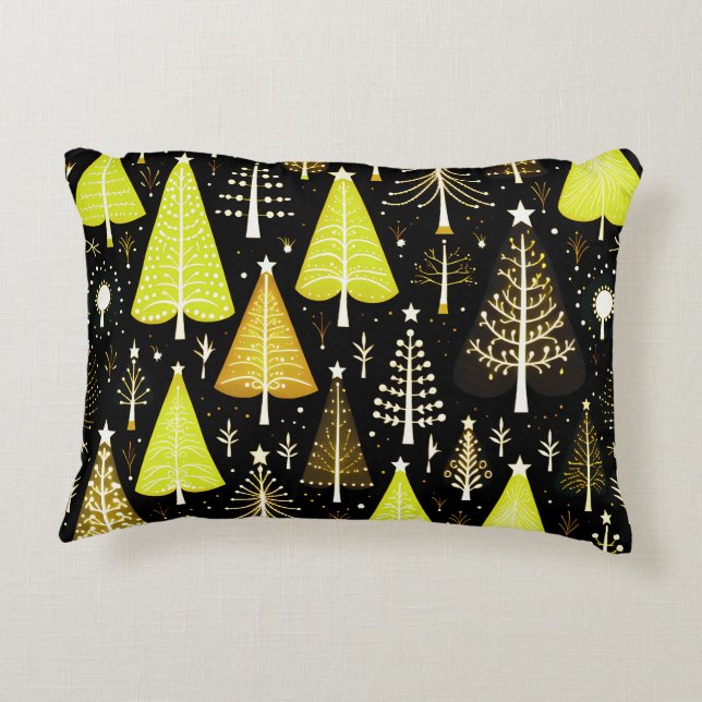 Coussins Décoratifs Motif d'arbre de Noël (Dos)