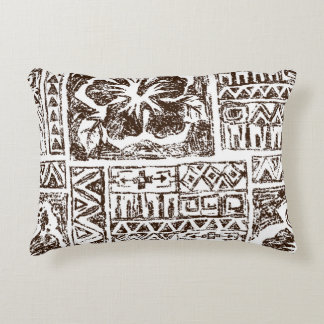Coussins Décoratifs Motif d'art tropical autochtone hawaïen