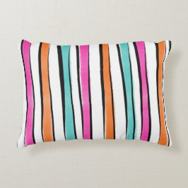 Coussins Décoratifs Motif de bande aquarelle simple