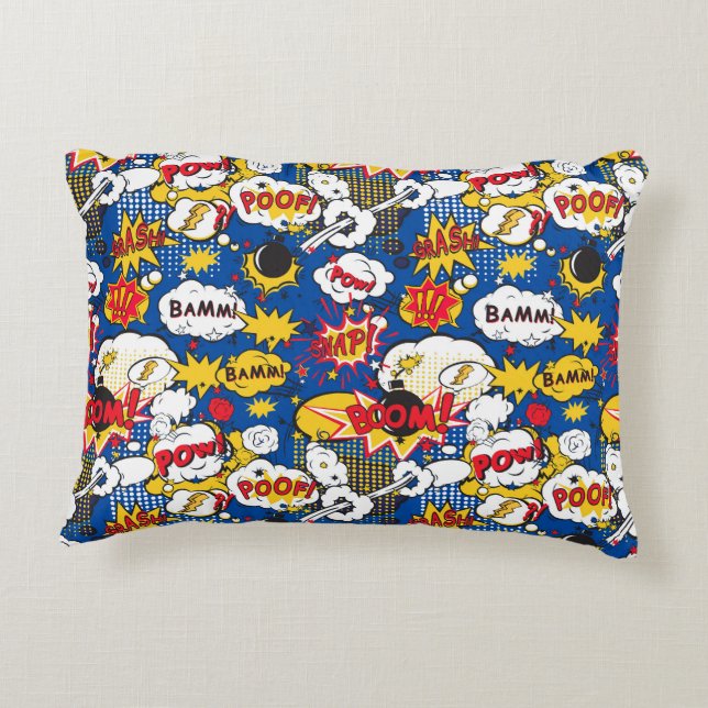 Coussins Décoratifs Motif de bande dessinée mignon  (Dos)