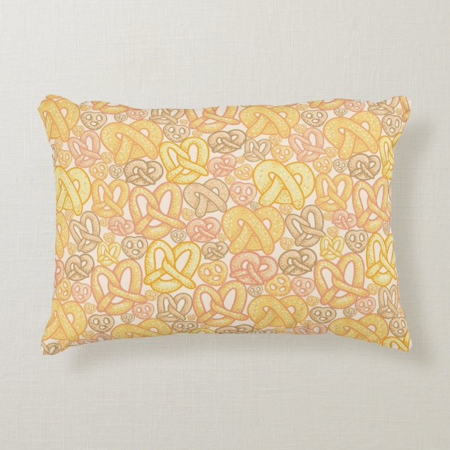 Coussins Décoratifs Motif de bretzel (Devant)