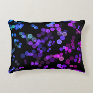 Coussins Décoratifs Motif de bulle Abstrait bleu violet rose