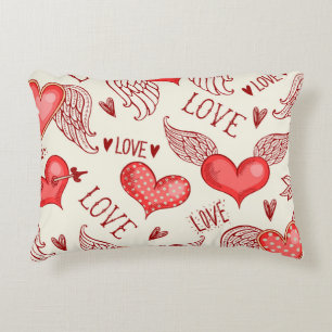 Coussins Décoratifs Motif de coeur pour la Saint-Valentin