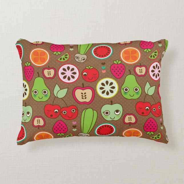Coussins Décoratifs Motif de cuisine de fruit (Devant)
