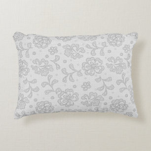 Coussins Décoratifs Motif de dentelle, cru 1 de fleur
