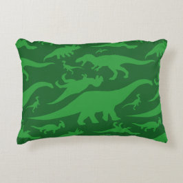 Coussins Décoratifs Motif de dinosaure vert