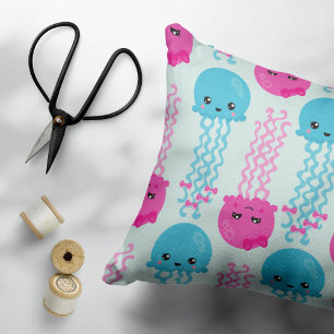 Coussins Décoratifs Motif de méduses, Méduses mignonnes, Animaux marin