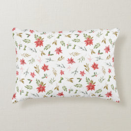 Coussins Décoratifs Motif de Noël Festif Aquarelle