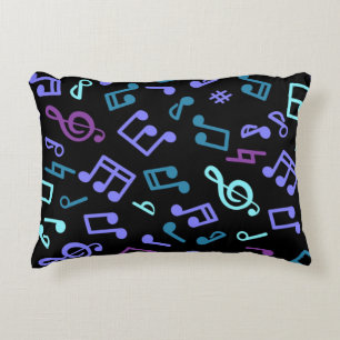 Coussins Décoratifs Motif de notes musicales