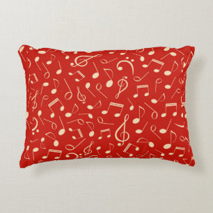 Coussins Décoratifs Motif de notes musicales