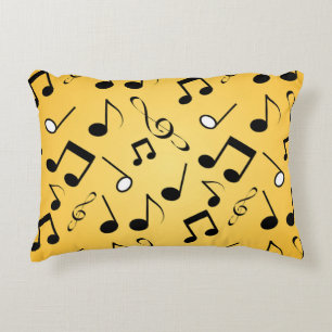Coussins Décoratifs Motif de notes musicales