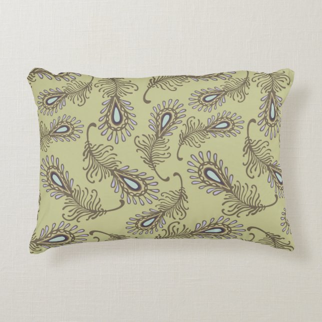 Coussins Décoratifs Motif de plume (Devant)