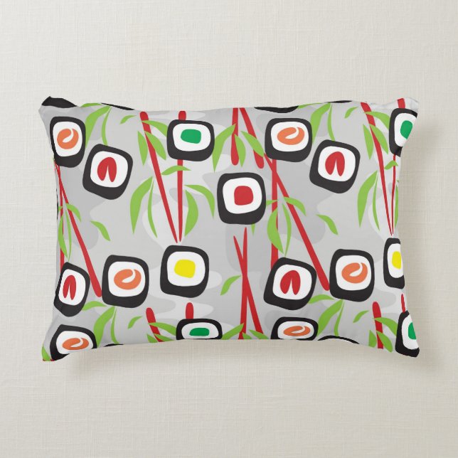 Coussins Décoratifs Motif de sushi (Devant)