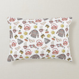 Coussins Décoratifs Motif d'éléments d'automne cosy