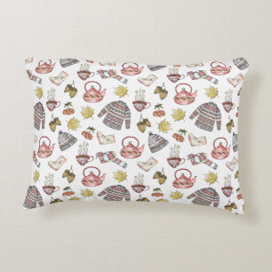 Coussins Décoratifs Motif d'éléments d'automne cosy 
