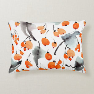 Coussins Décoratifs Motif des baies d'aquarelle et de l'illustration f