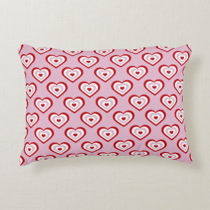 Coussins Décoratifs Motif des Coeurs rouges roses