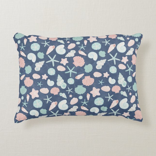 Coussins Décoratifs motif des coquillages (Devant)