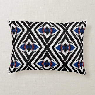 Coussins Décoratifs Motif diamant zèbre abstrait