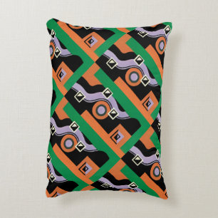 Coussins Décoratifs Motif d'illustration vintage Art Déco Jazz Pochoir