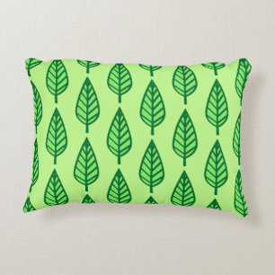 Coussins Décoratifs Motif en feuille de hêtre - nuances vertes