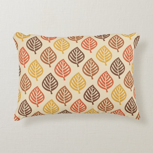 Coussins Décoratifs Motif feuille d'automne aux couleurs d'automne (Devant)