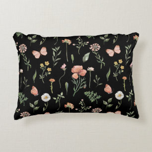 Coussins Décoratifs Motif Fleur sauvage aquarelle