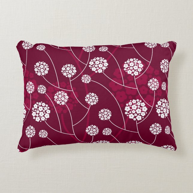 Coussins Décoratifs Motif floral abstrait (Devant)