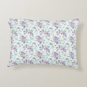 Coussins Décoratifs Motif floral sur filet 01