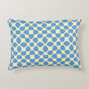 Coussins Décoratifs Motif Géométrique Bleu Abstrait
