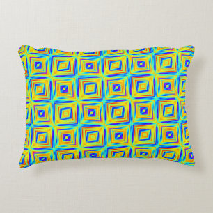 Coussins Décoratifs Motif jaune et bleu violet